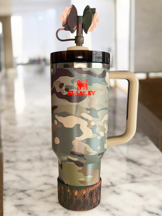 Gracie Posty Camo Straw Topper