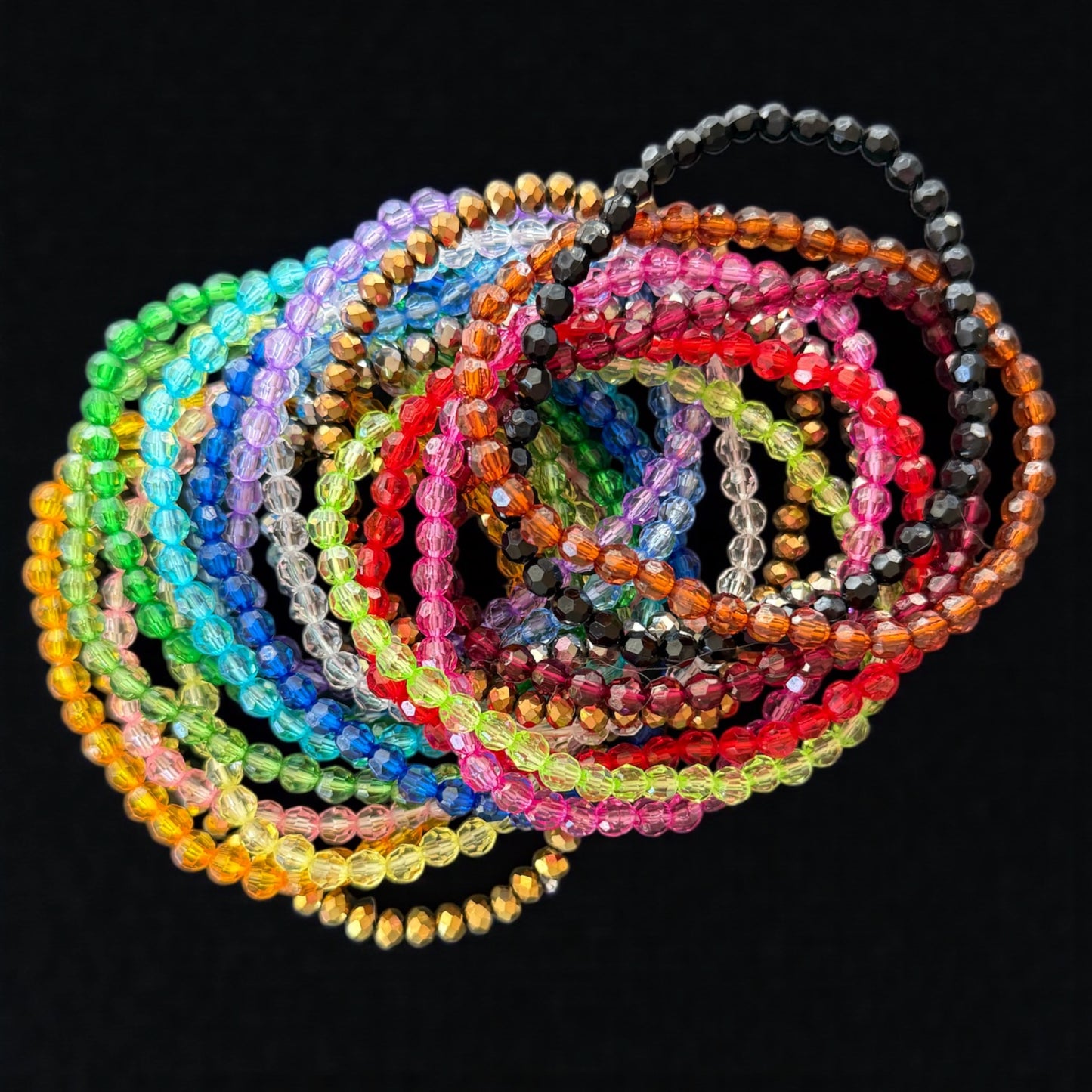 Sparkle Slim Stretchy Cup Bracelet