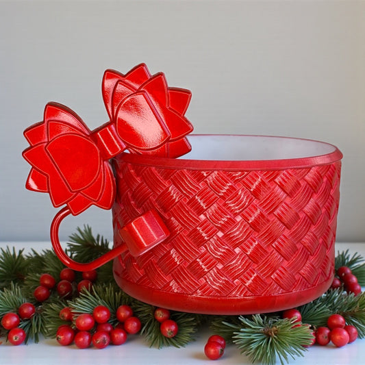 Basketweave Red Prism Boot