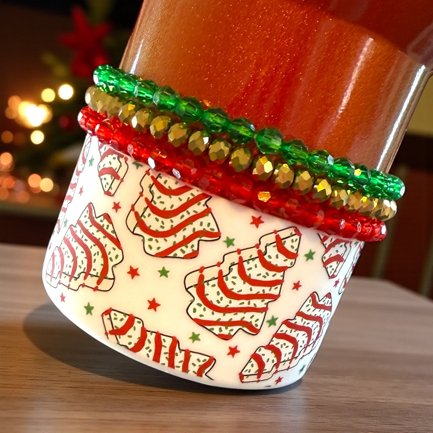 Sparkle Slim Stretchy Cup Bracelet