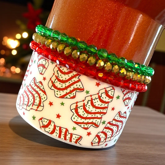 Sparkle Slim Stretchy Cup Bracelet