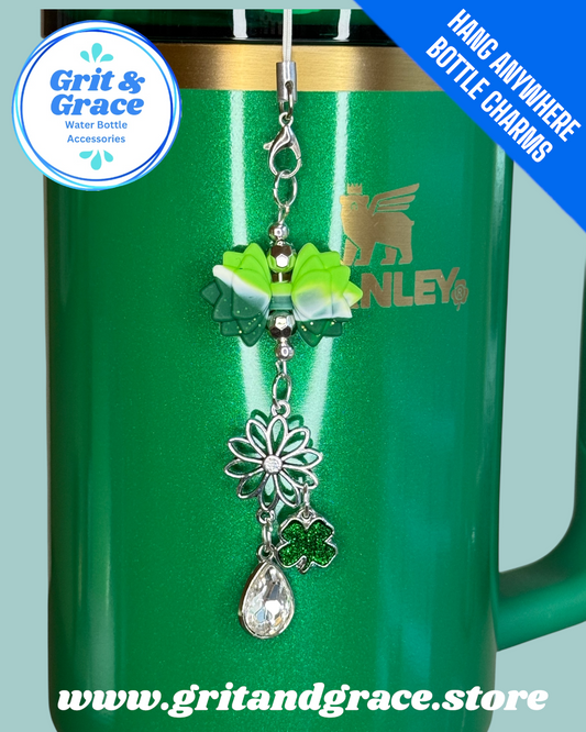 Hang Anywhere Shamrock Swirl Bottle Charm
