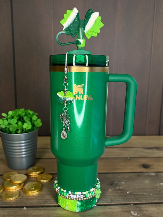 Hang Anywhere Shamrock Swirl Bottle Charm