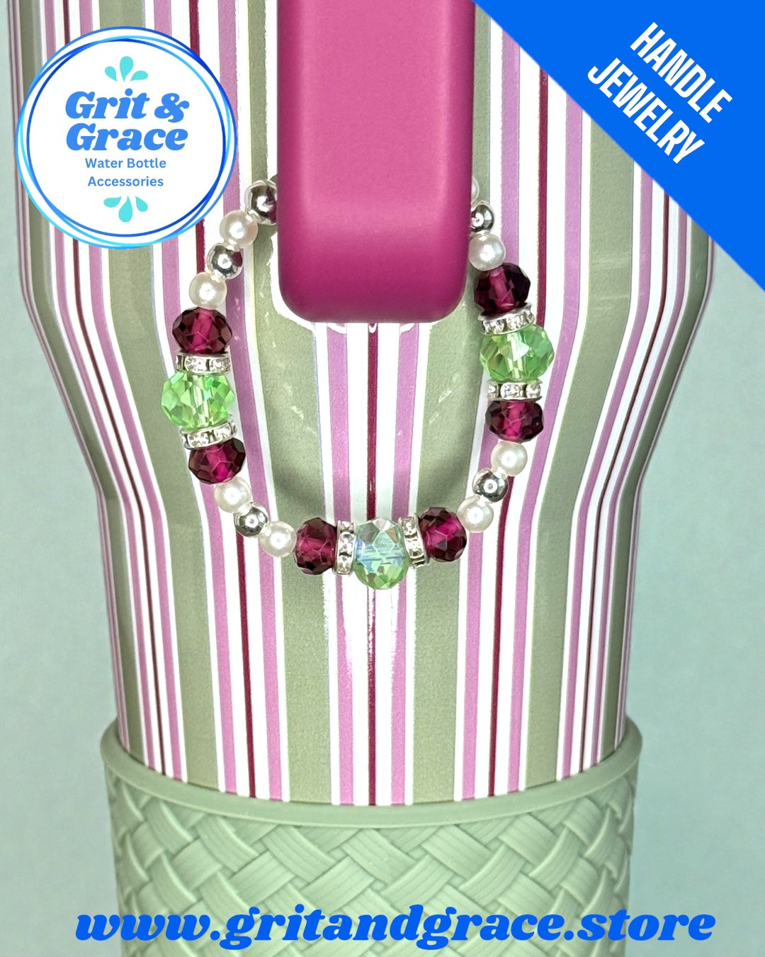 Tumbler Handle Jewelry - Garden Party