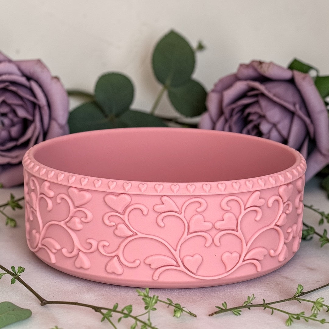 Heart Scroll Mauve Pink Shorty Boot