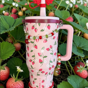 Tumbler Necklace Jewelry - Berry Cute