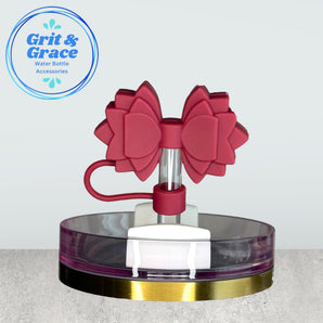 Gracie Sun Ripened Raspberry Straw Topper