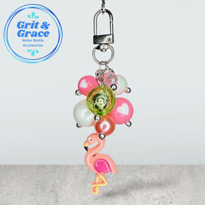 Deluxe Flamingo Heart Bauble Charm