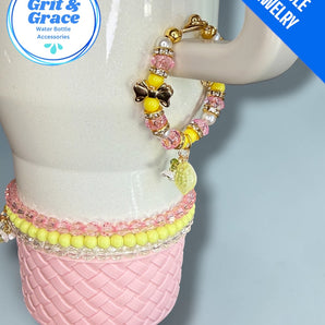 Tumbler Handle Jewelry - Pink Lemonade