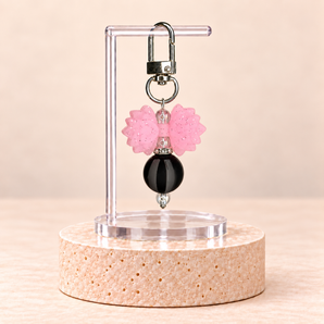 Mini Gracie Pop Dangles - Blush Pink Stripe