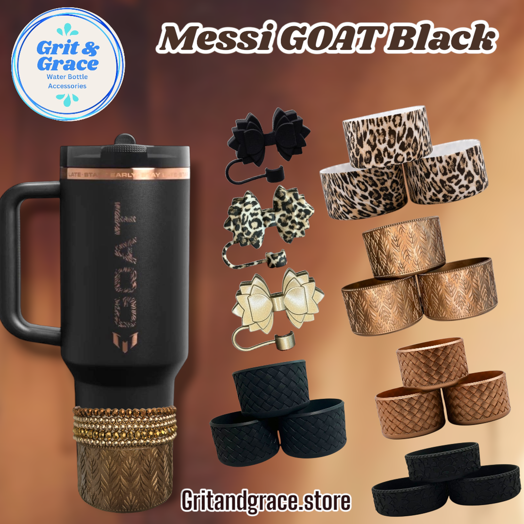 Stanley GOAT Messi Black Tumbler Everyone