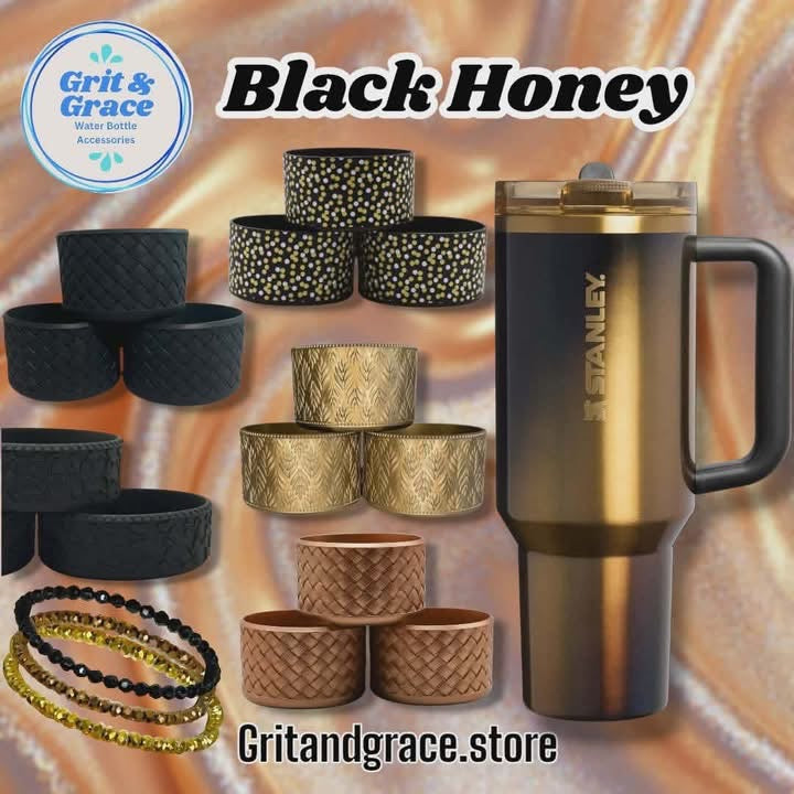 Stanley Black Honey & Starlight Shimmer Tumblers — Limited Edition Holiday Colors, Insulated & Stylish