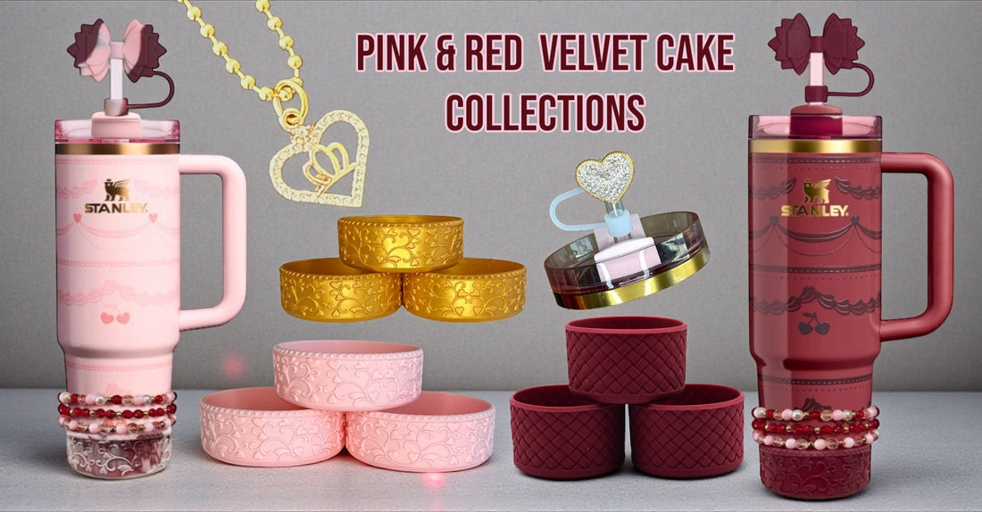 The Victorian Lambeth Collection: Red Velvet & Pink Velvet Stanley Cups