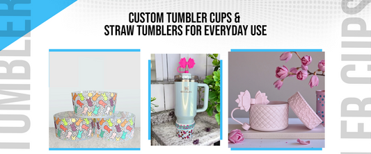 Custom Tumbler Accessories & Straw Toppers for Everyday Use