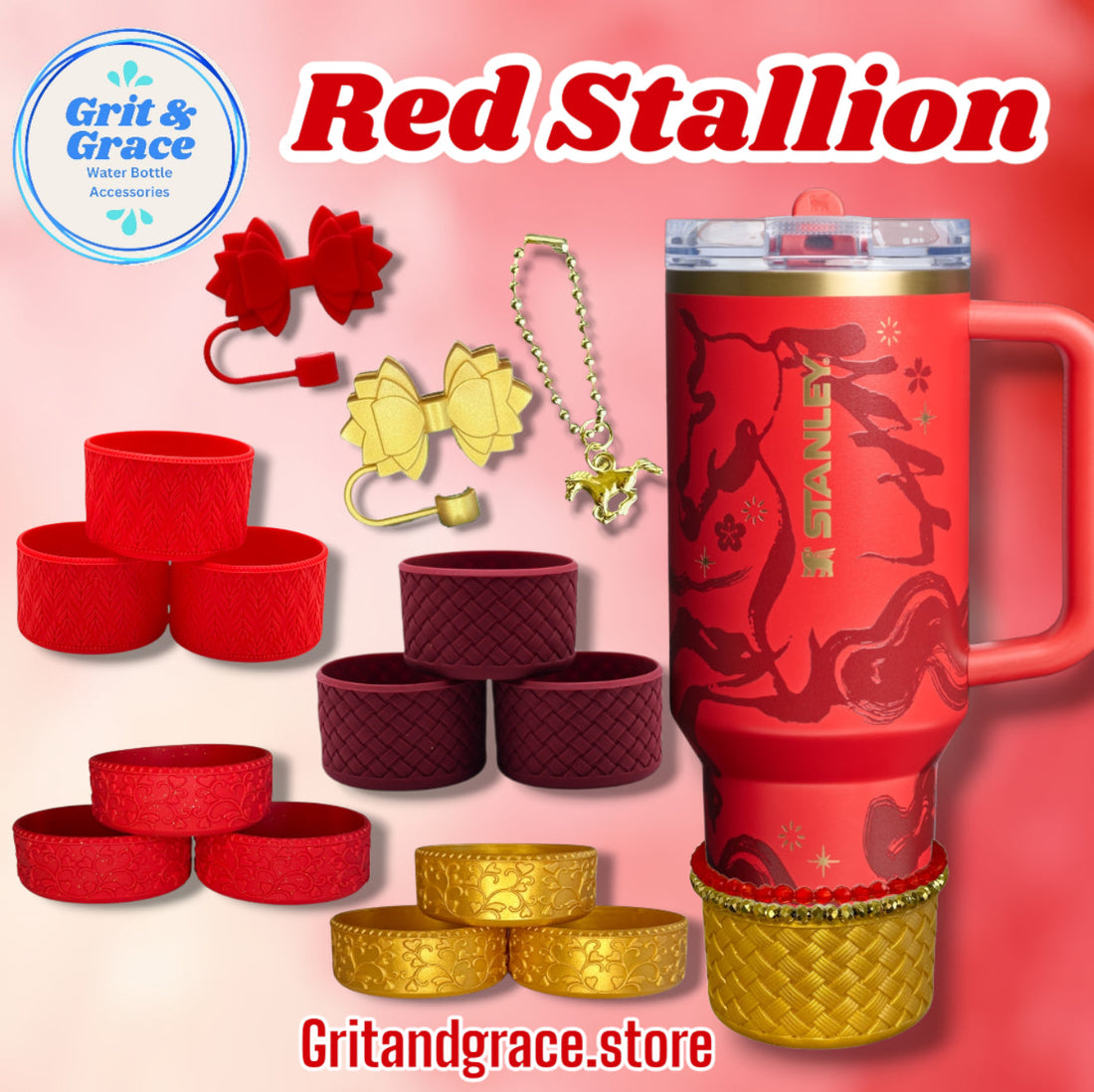 The Red Stallion Stanley Tumbler: The Bold New Favorite + The Best  Accessories to Style It