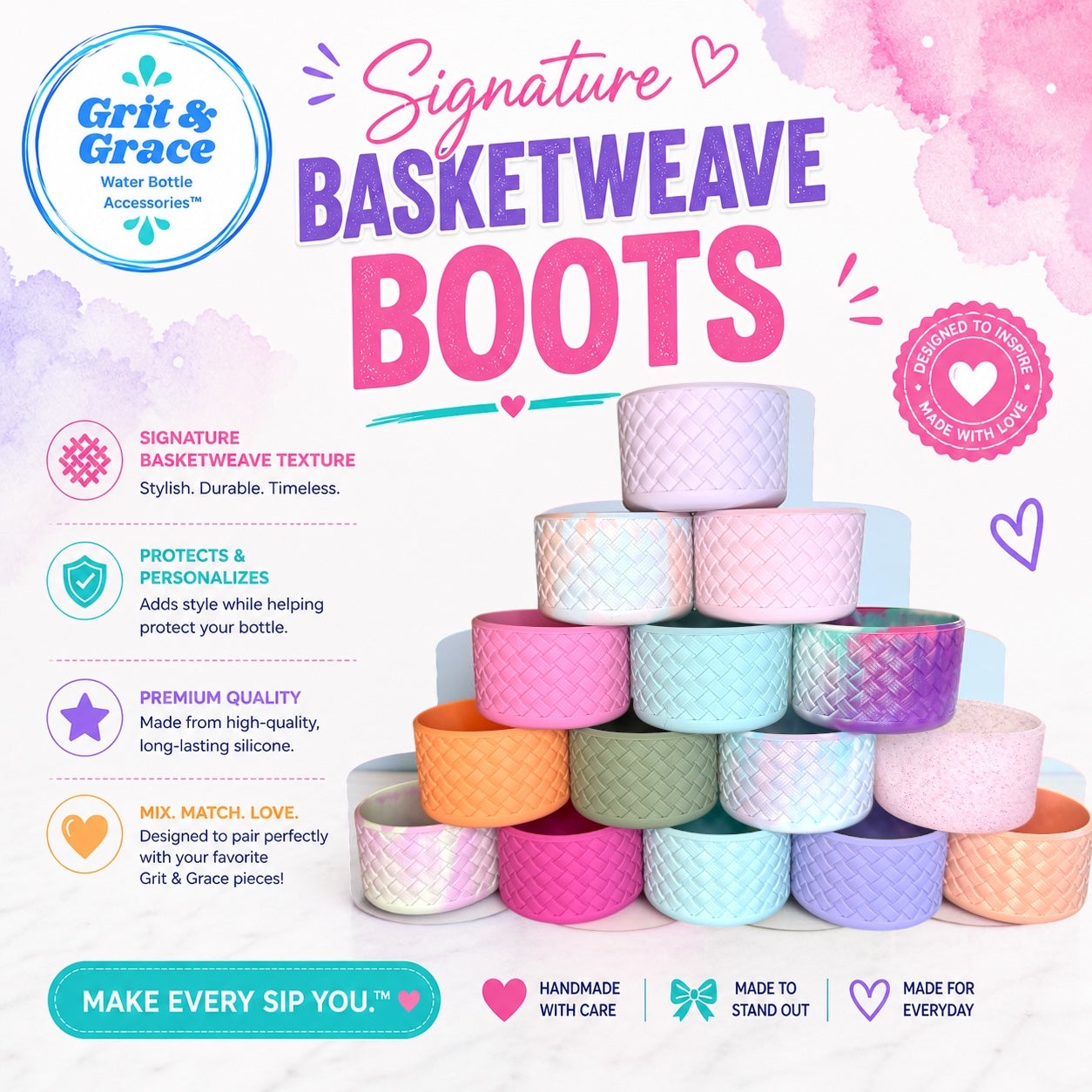 Basketweave Boots