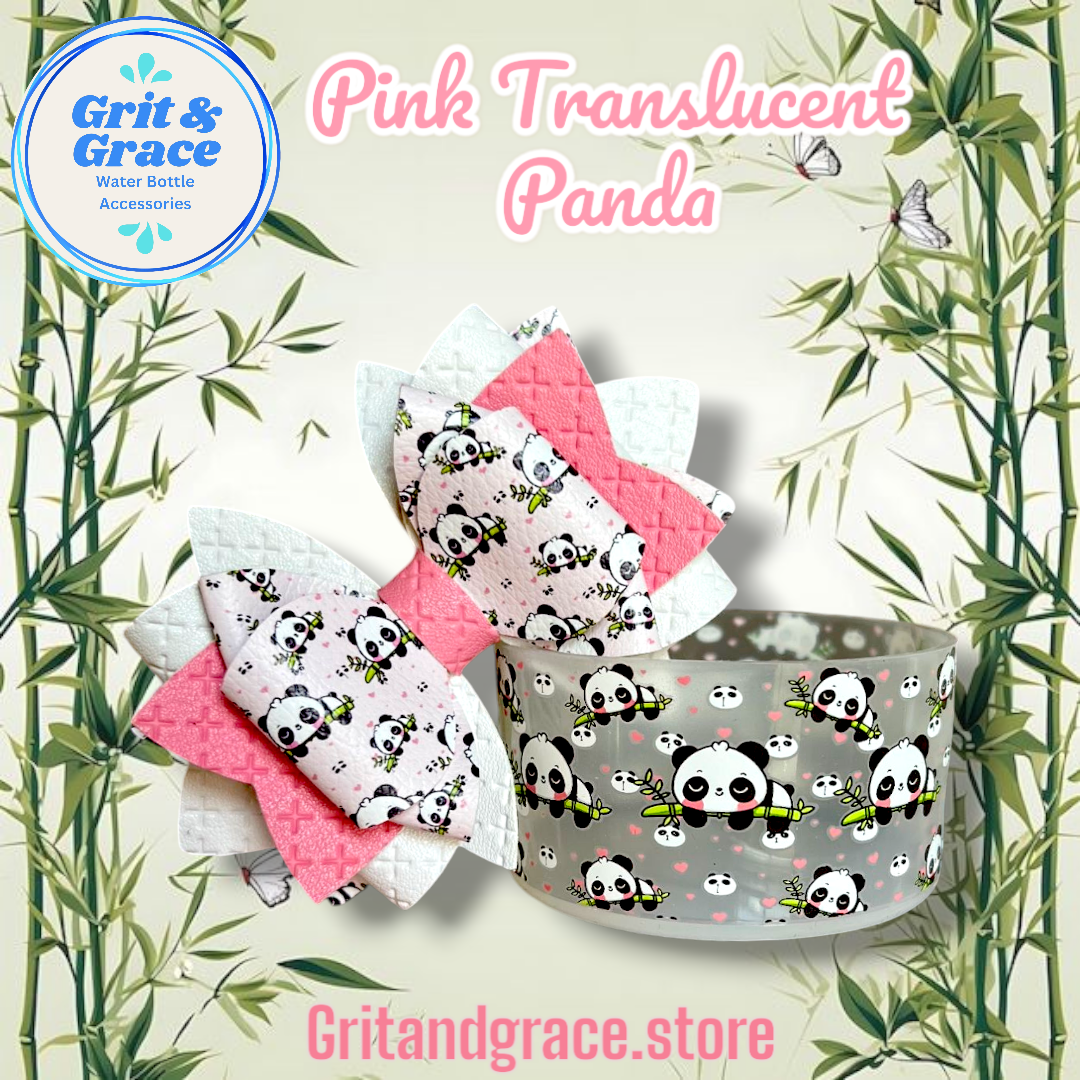 Pink Panda Bow