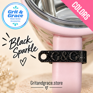 Bauble Handle Clip Black Sparkle