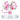Gracie Straw Topper™ - Pink Ditzy Floral
