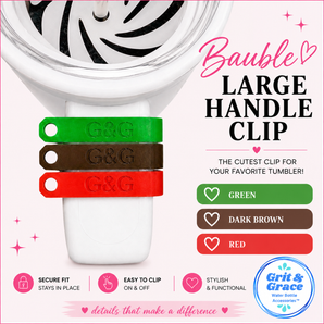 LARGE Bauble Handle Clip (Pick One) (40 Ounce Tumbler Handles)