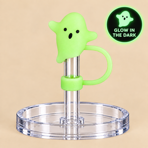 Glow Green Ghost Straw Topper