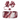 Heart Scroll Shorty Bottle Boot & Gracie Straw Topper (Victorian Bloom)