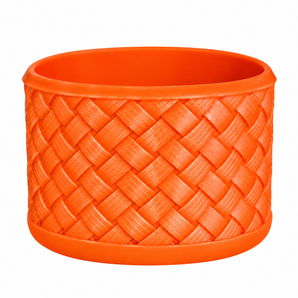 Basketweave Showgirl Orange Chameleon Boot