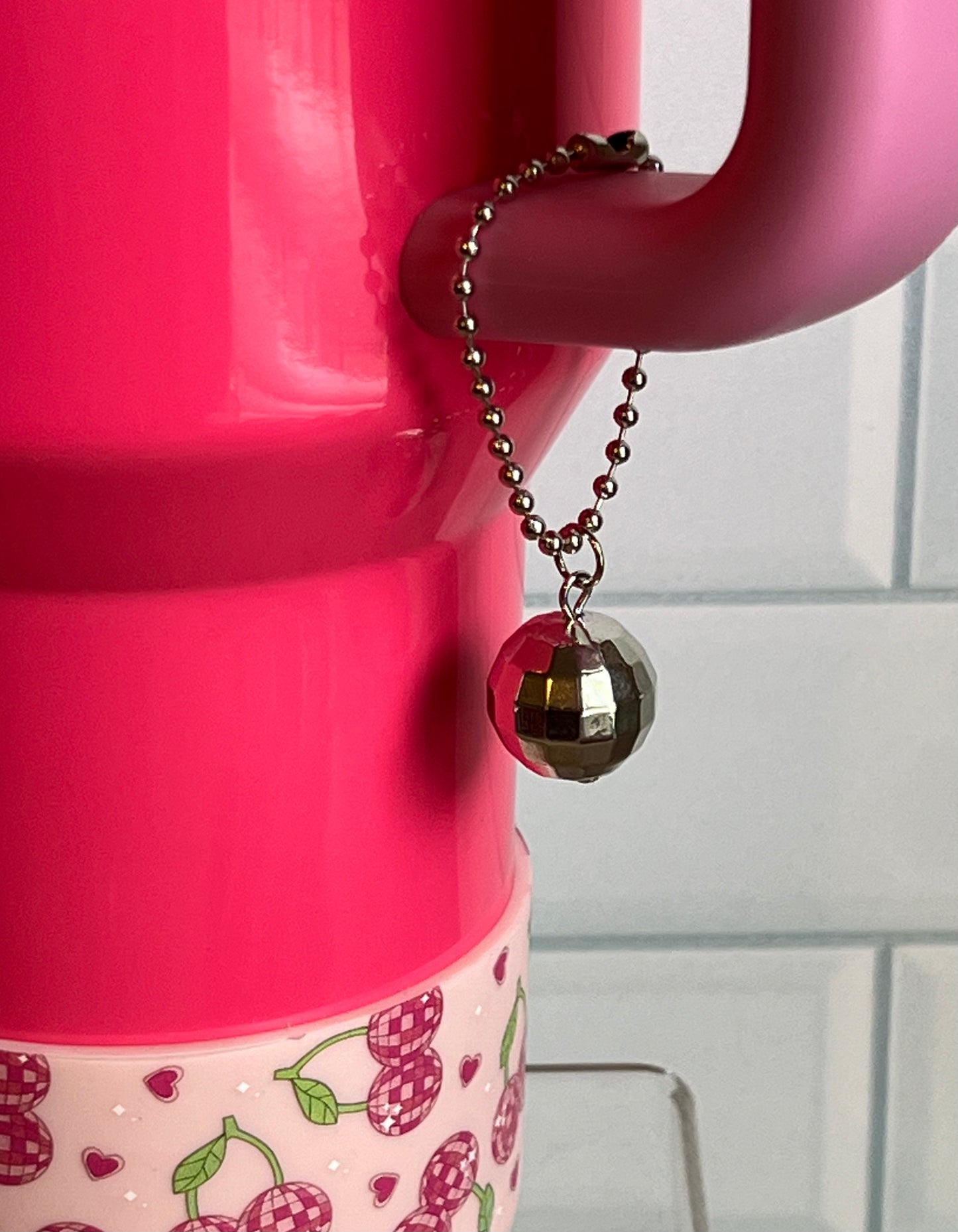 Disco Ball Handle Charm