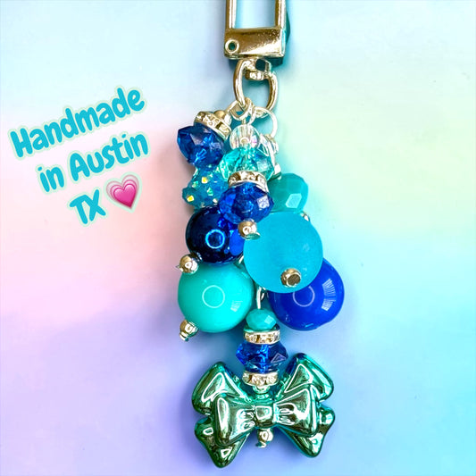 Deluxe Mini Straw Bauble - Sea Glass Aura