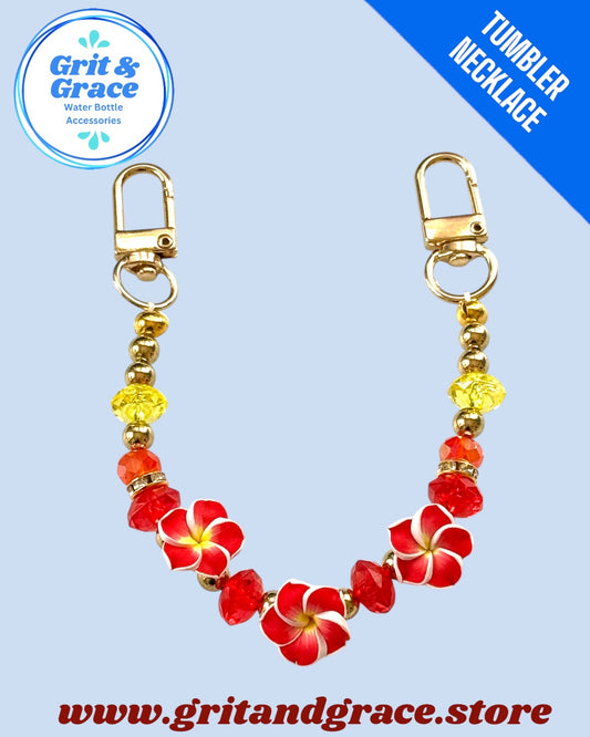 Tumbler Necklace Jewelry - Karol Hibiscus Version 2.0