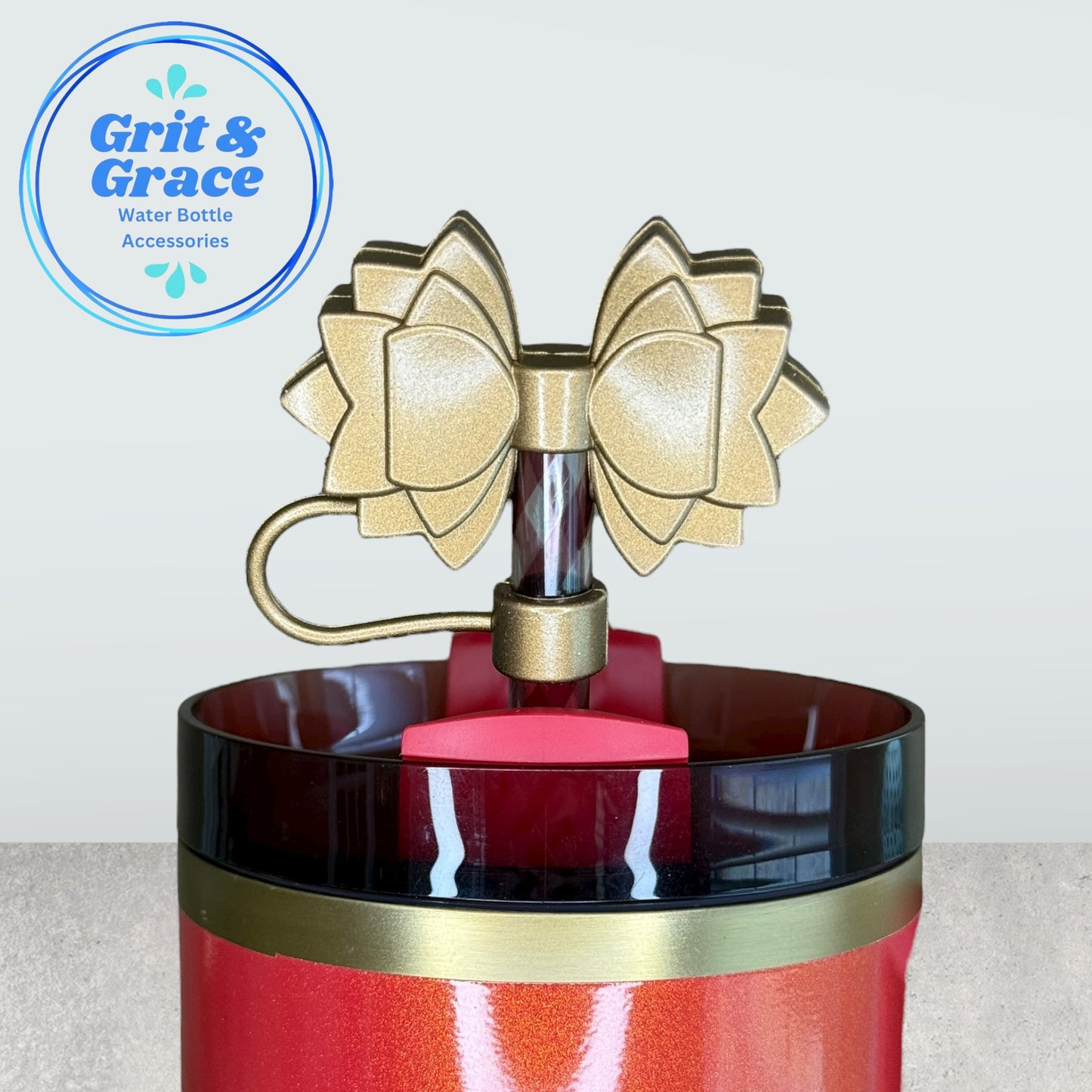 Gracie Bronze Straw Topper