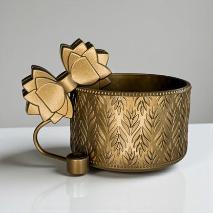 Gracie Bronze Straw Topper