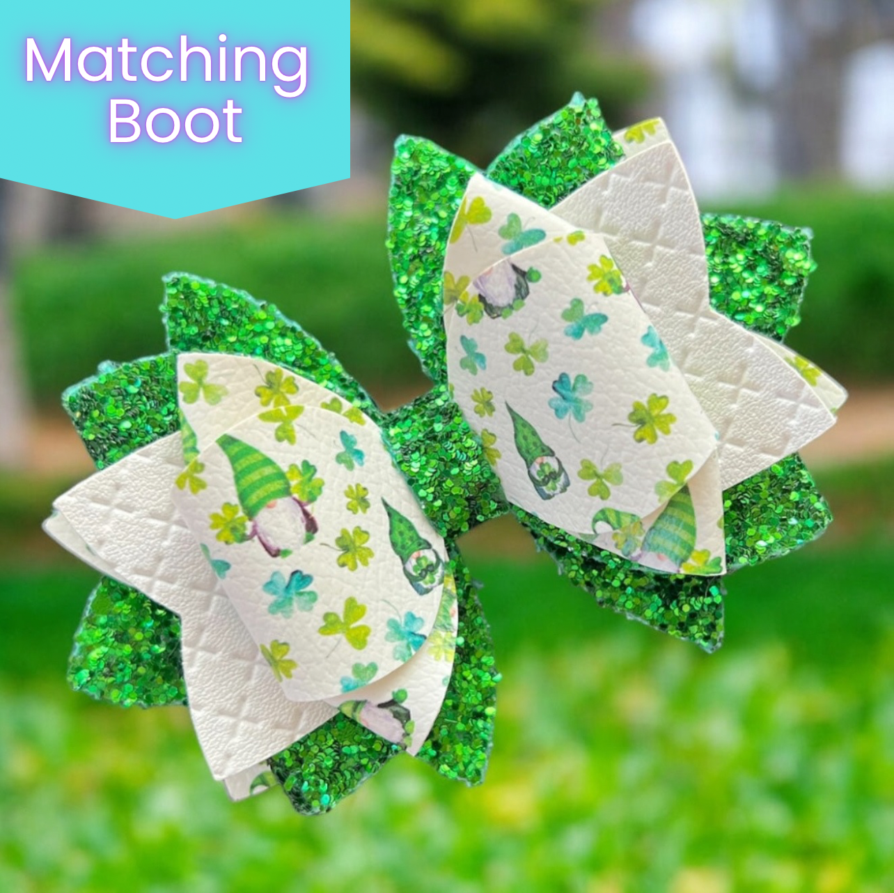 Shamrock Gnomes Bow