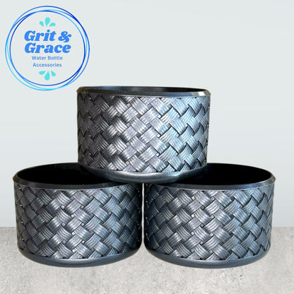 Basketweave Gunmetal Gray Boot
