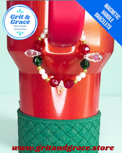 Holiday Crystal Magnetic Handle Bracelet