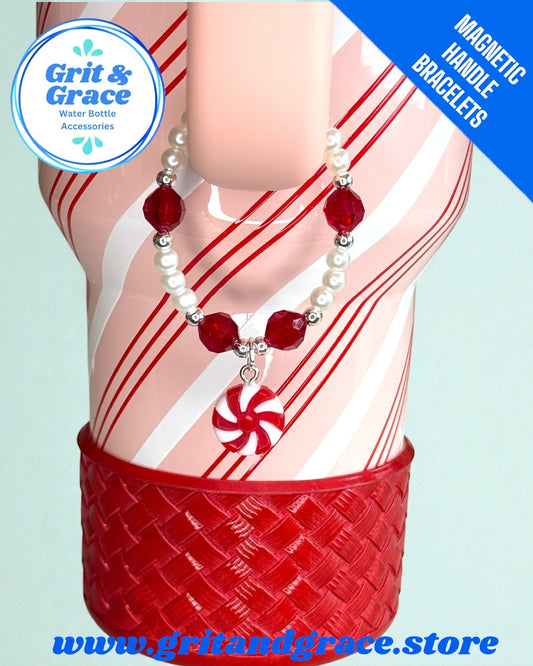 Peppermint Twist Magnetic Handle Bracelet