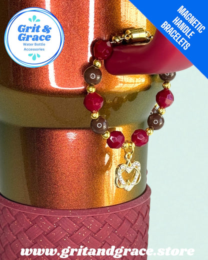 Country Gold Heart Magnetic Handle Bracelet