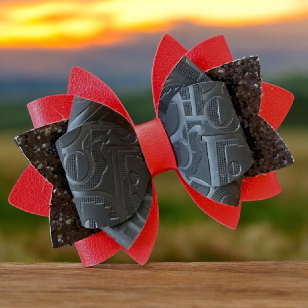 Red & Black Bougie Bow