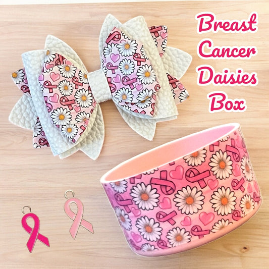 Breast Cancer Daisies Box