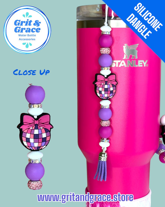Disco Bows Silicone Dangle