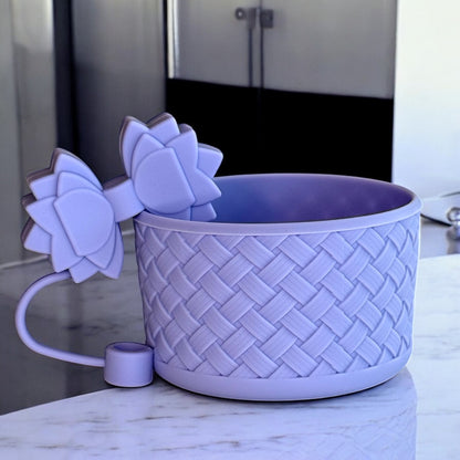 Gracie Dahlia Straw Topper