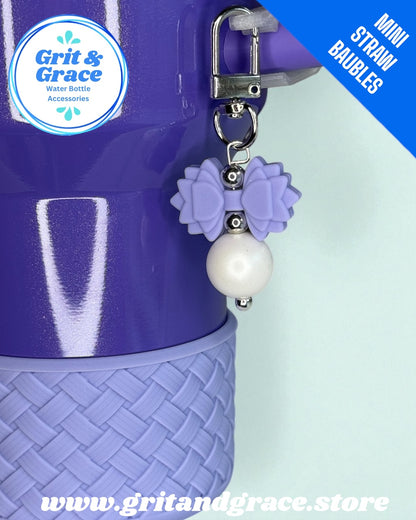 Gracie Mini Straw Bauble - Aster