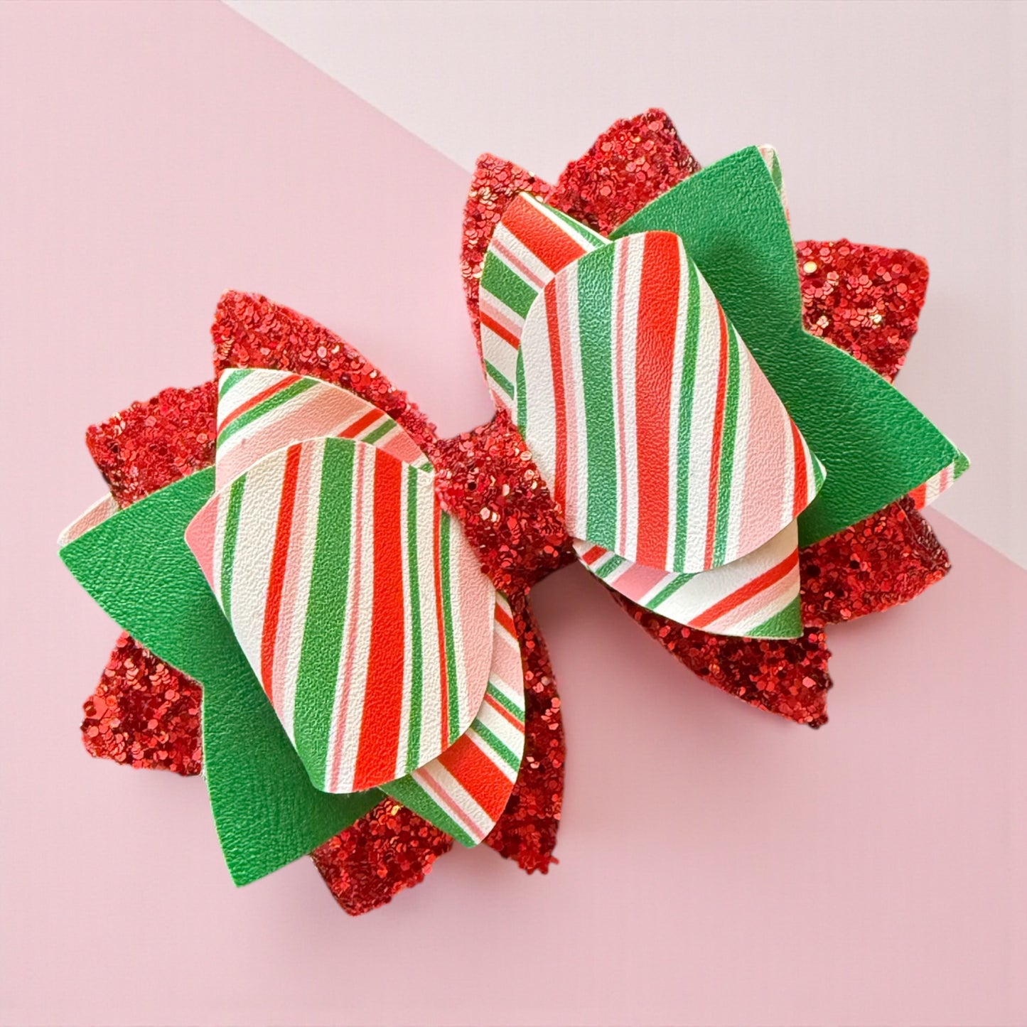 Coquette Candy Canes Bow