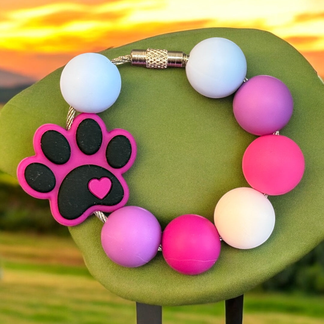 Magenta Paw Paw Handle Bracelet