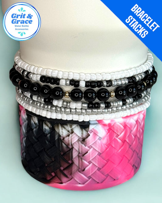 Midnight Moonbeam Stretchy Cup Bracelets (Set of 6)