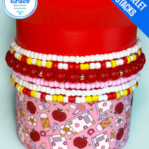 Back to School Stretchy Cup Bracelets (Set of 6)