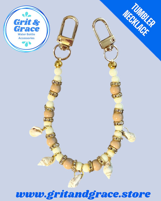 Tumbler Necklace Jewelry - Sandstone Shells Necklace