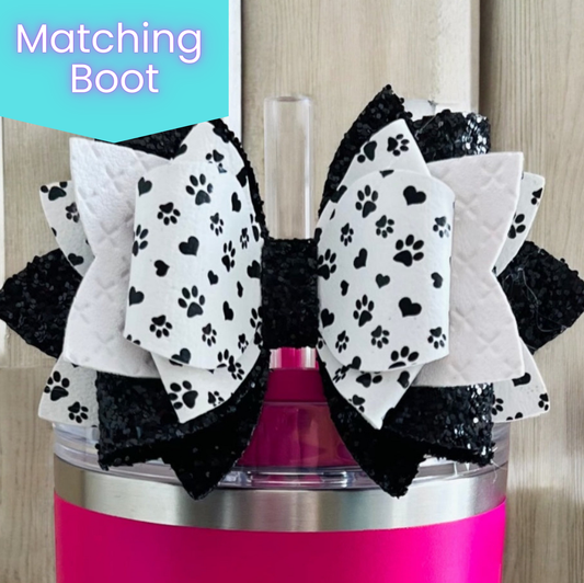 Paw & Heart Bow