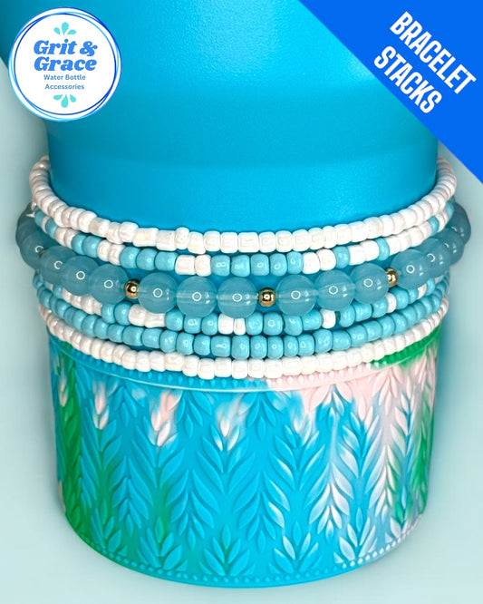 Fresh Tulip Stretchy Cup Bracelets (Set of 6)