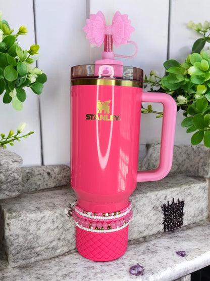 Pink Parade Stretchy Cup Bracelets (Set of 6)